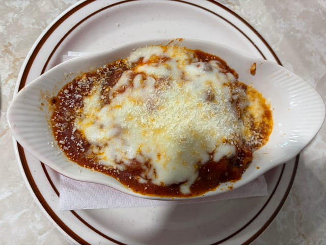 Lasagna with Salad & Bread.