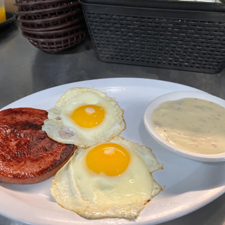 Two Eggs with Beef Bologna Platter