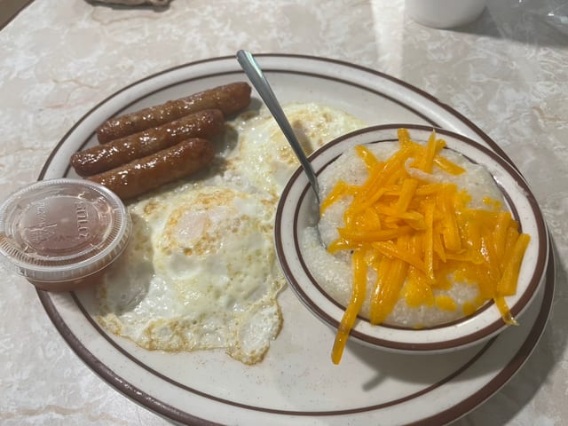 Two Eggs with Link Sausage Platter.