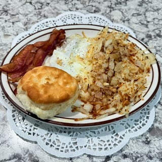 Two Eggs & Bacon or Sausage Patties
