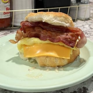Bacon with Egg Biscuit