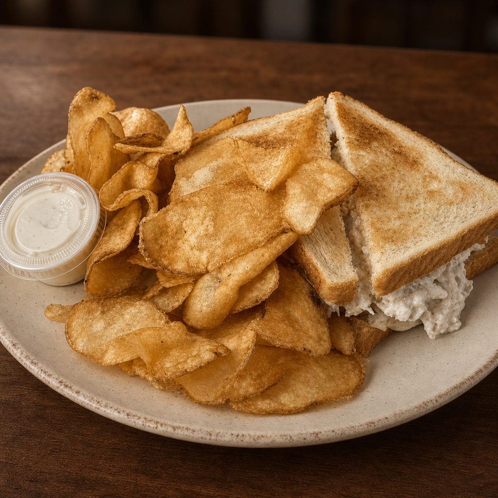 Homemade Chicken Salad Sandwich.