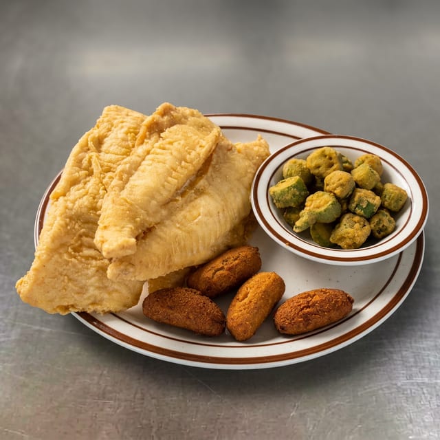 Fried Flounder.