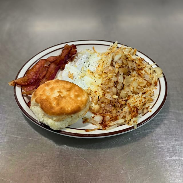 Two Eggs & Bacon or Sausage Patties.